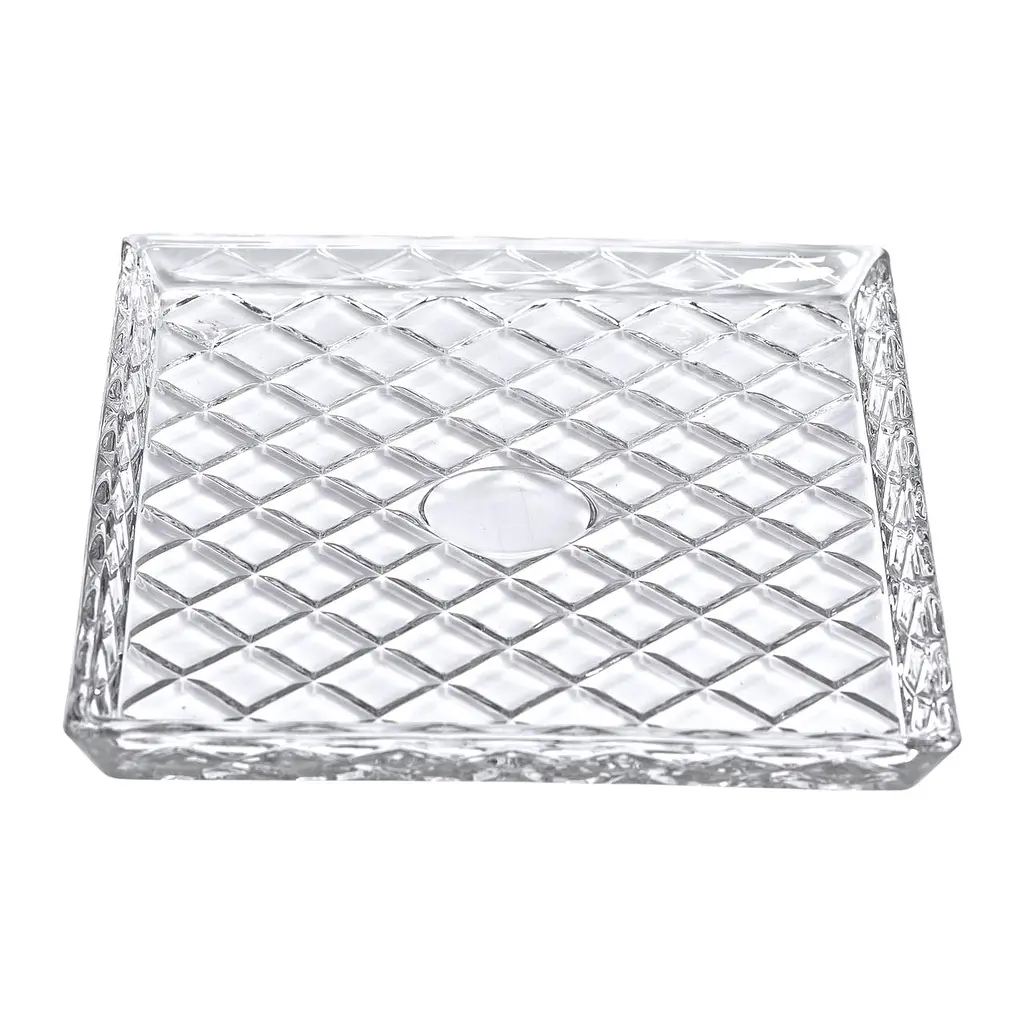 Блюдо для закусок Lirmartur скляне 24,5*20,5*2 см, diamond Yiwu HP-YH-39 - фото 3