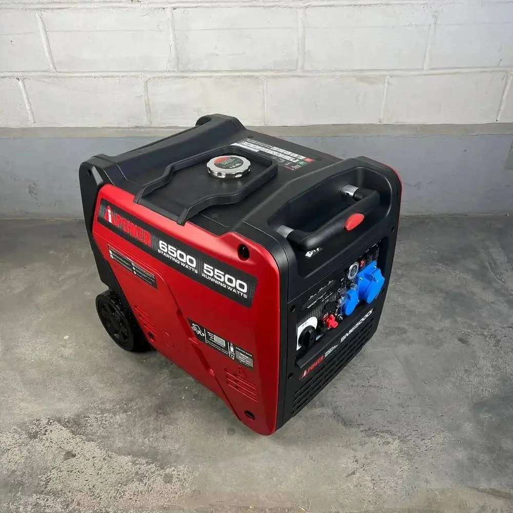 Генератор інверторний iPOWER SM6500Di (5.5-6.5 кВт) бензиновий з Електростартером, Пультом ДК, Колесами АйПауер - фото 5