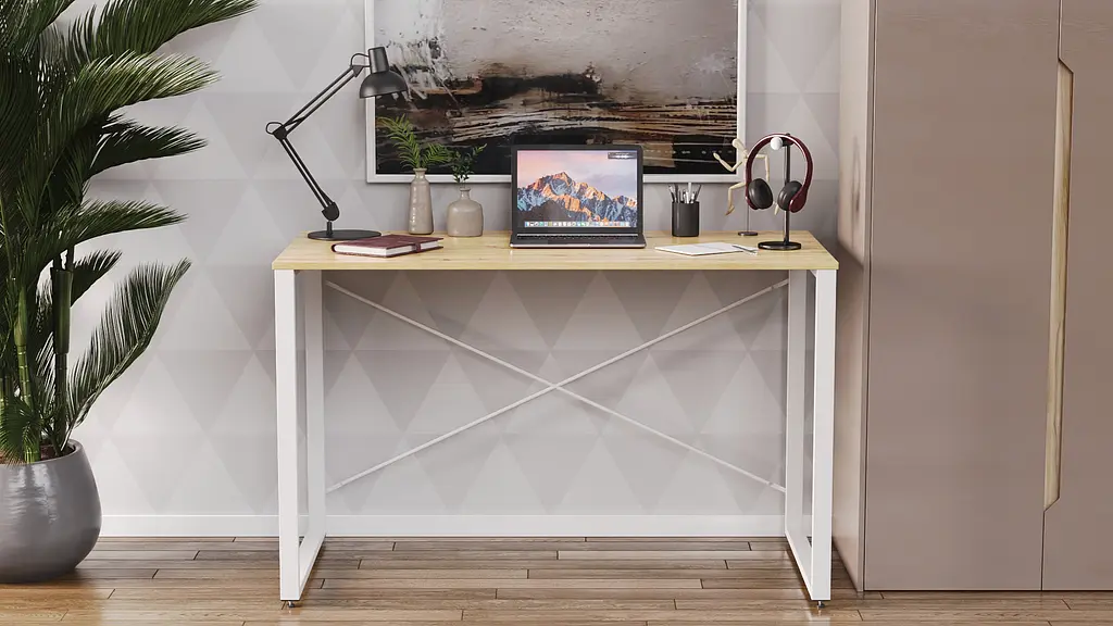 Письменный стол Ferrum-decor Серии Коннект 75x120x60 белый ДСП Дуб Артизан 16мм (FRD-104209) - фото 4