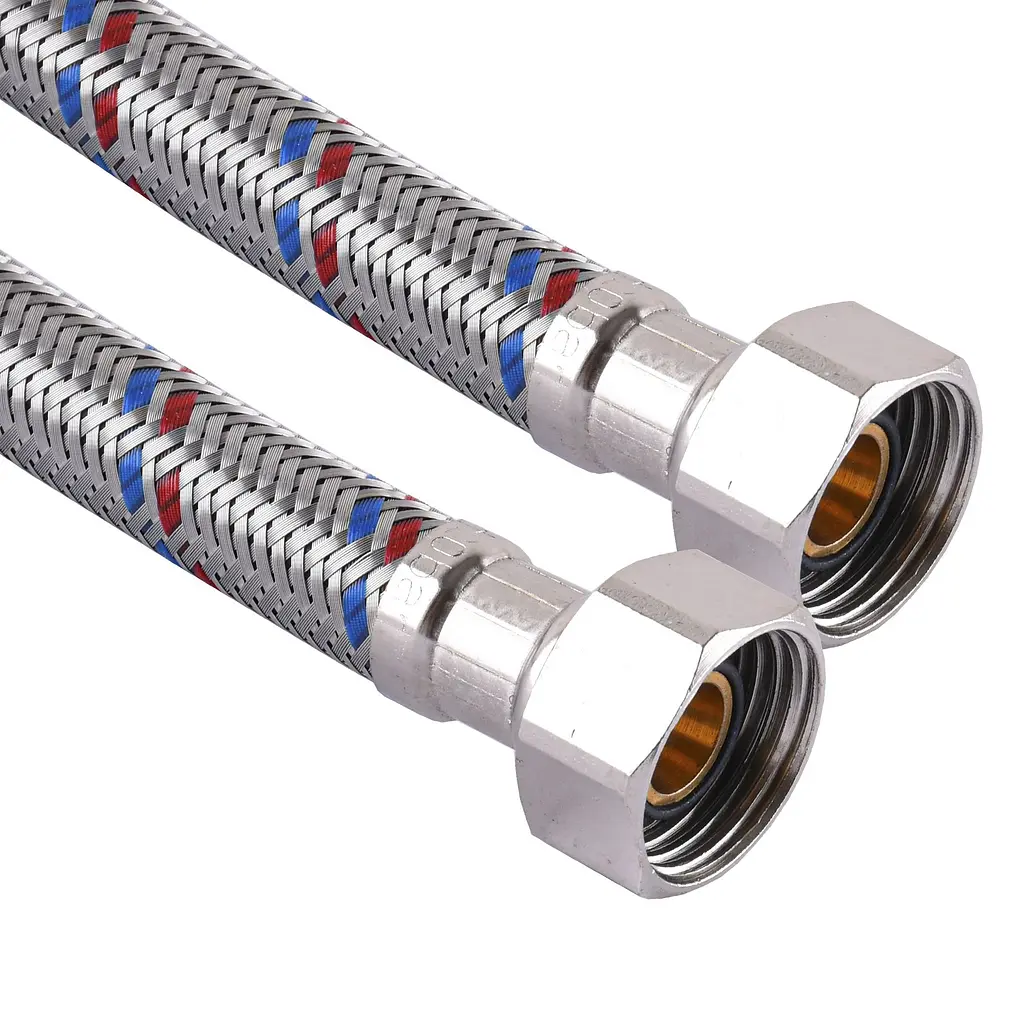 Шланг нержавіюча сталь Solomon 1/2″х1/2″ ВВ 0,6м HS30