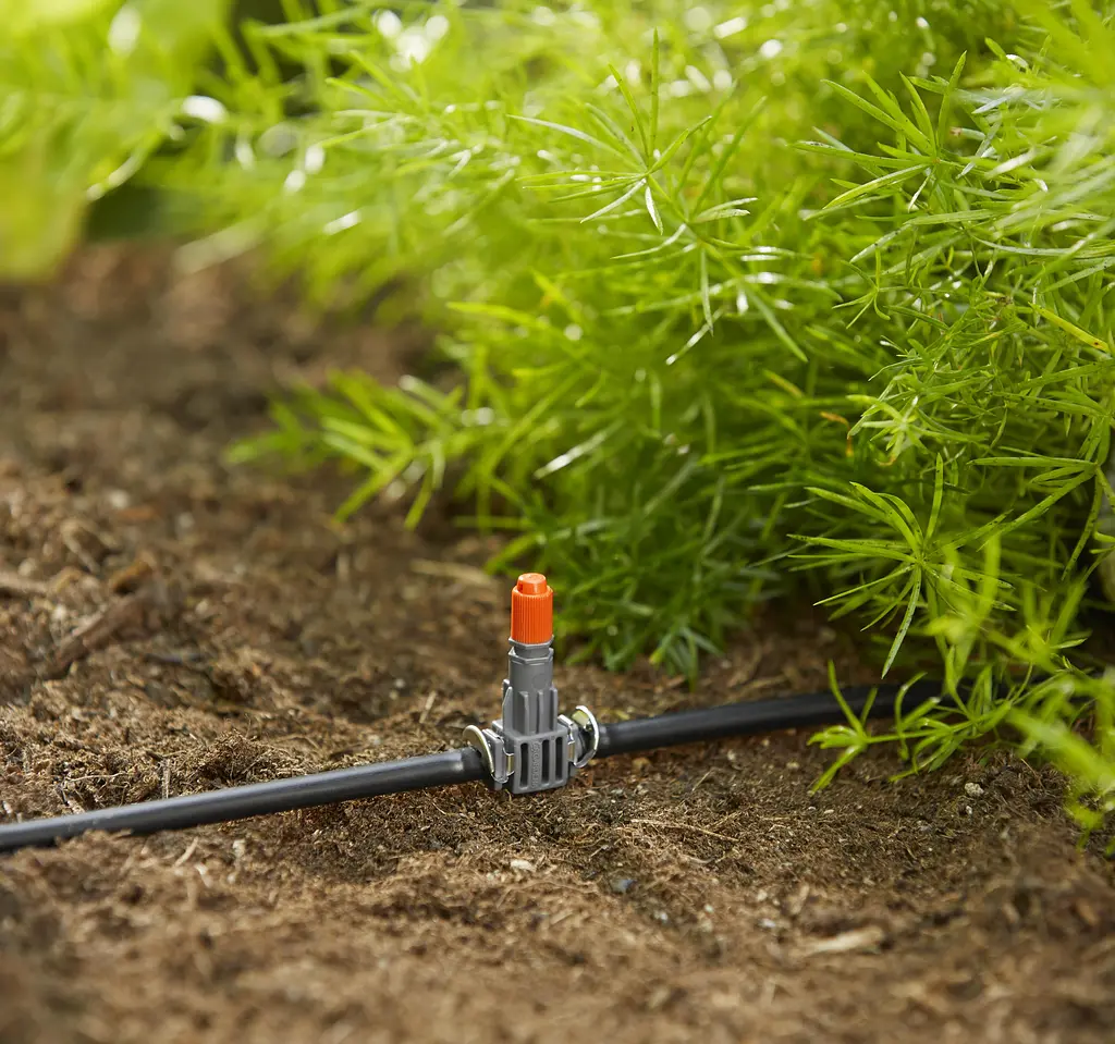 З'єднувач Т-подібний для мікронасадок Gardena Micro-Drip System Quick & Easy для шлангів 4,6 мм, 5 шт (08332-29) - фото 4