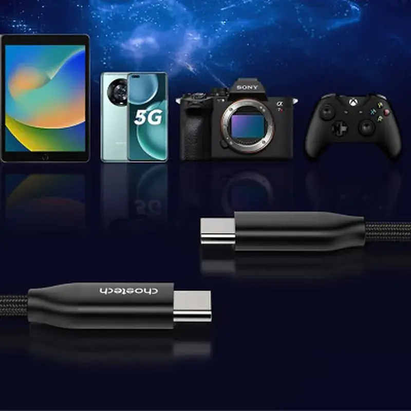 Дата кабель USB-C to USB-C 2.0m 240W Choetech (XCC-1036-BK) - фото 6