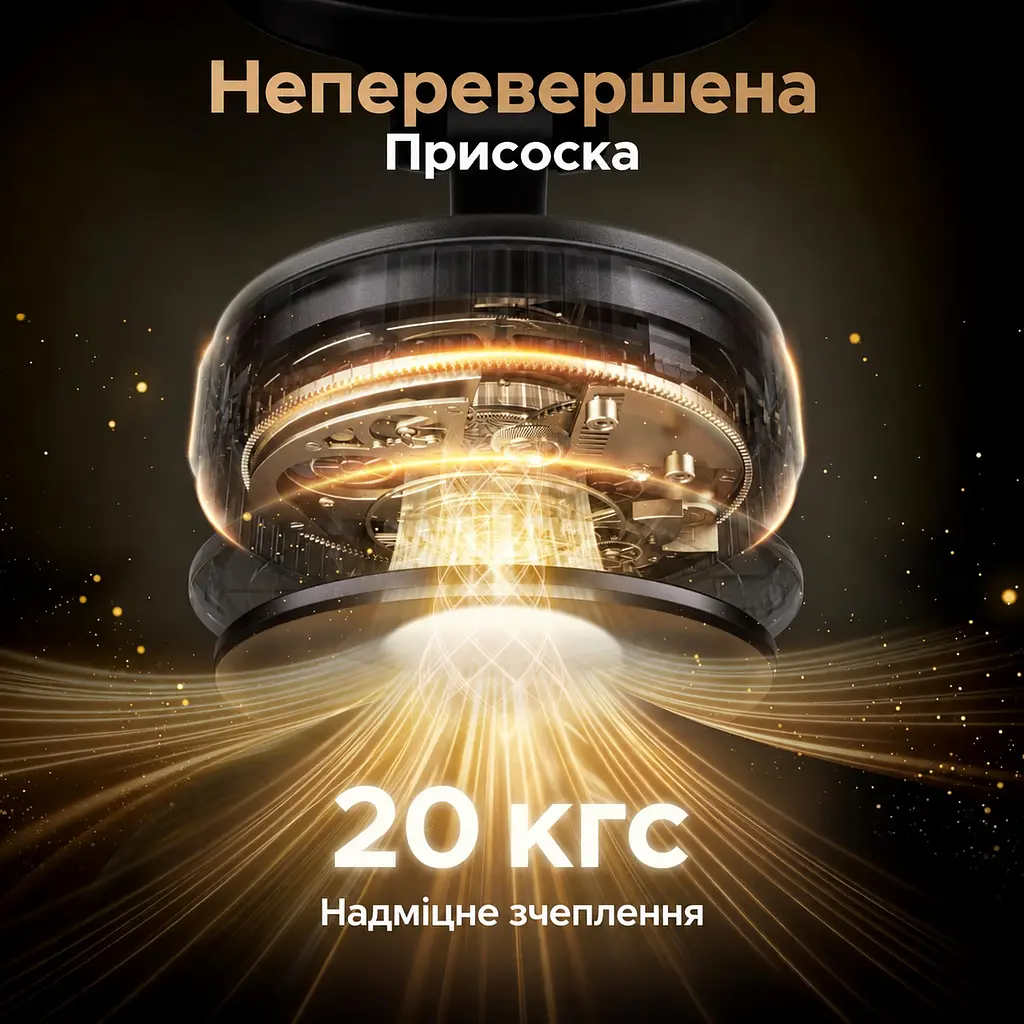 Магнітний автомобільний тримач для телефона з вакуумною присоскою UGREEN LP970 сумісний із MagSafe 2 металеві кільця для магнітного кріплення телефонів і чохлів без MagSafe поворотна головка 360° і двовісний металевий важіль із регулюванням 210° також для відеодзвінків і перегляду рецептів на придатній гладкій поверхні складана конструкція 1 клейка накладка для шорстких поверхонь у комплекті чорний (75666) - фото 12