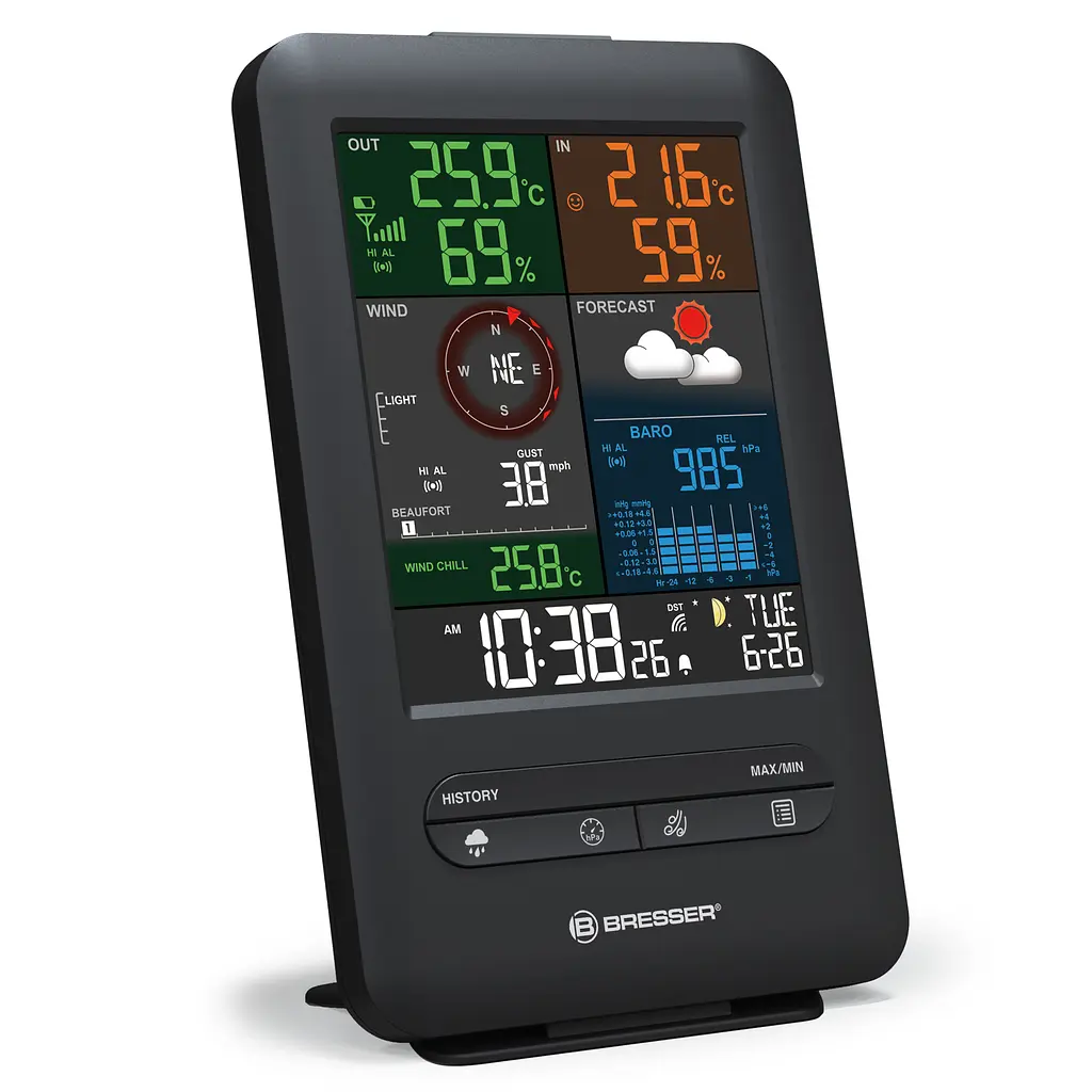 Метеостанція Bresser Weather Center 5-in-1 Beaufort (7002525) - фото 2