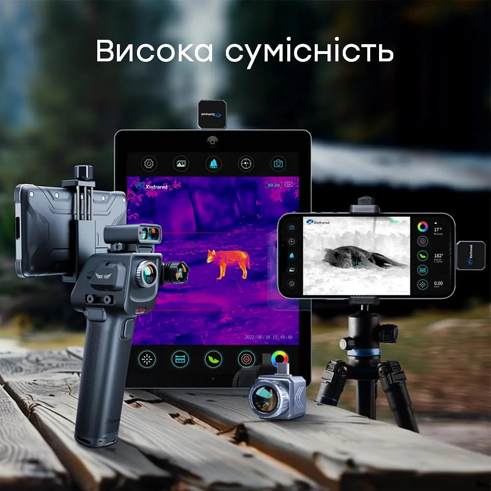 Тепловизор для смартфона на Android Xinfrared XH15 + держатель / экран / дальномер (90-00033) - фото 15