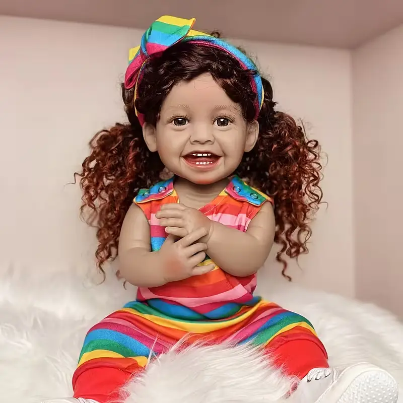 Реалістична Кукла Реборн 55 см повністю силіконова Doll Reborn Baby К0100702 - фото 8