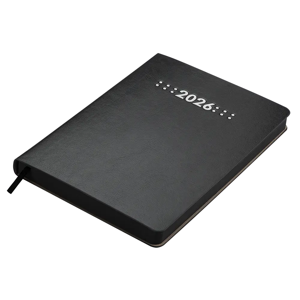 Щоденник датований Buromax Memory 2026 A5 штучна шкіра сірий (BM.21151-09) - фото 5