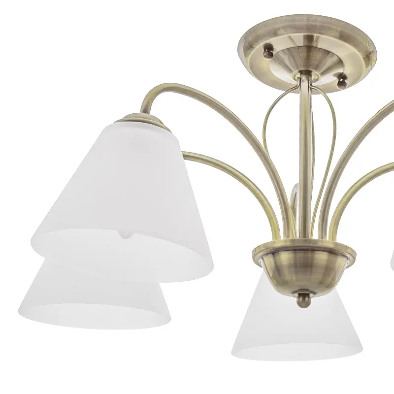 Люстра потолочная Brille в спальню E27 60W BZ (LK-566C/5) - фото 2