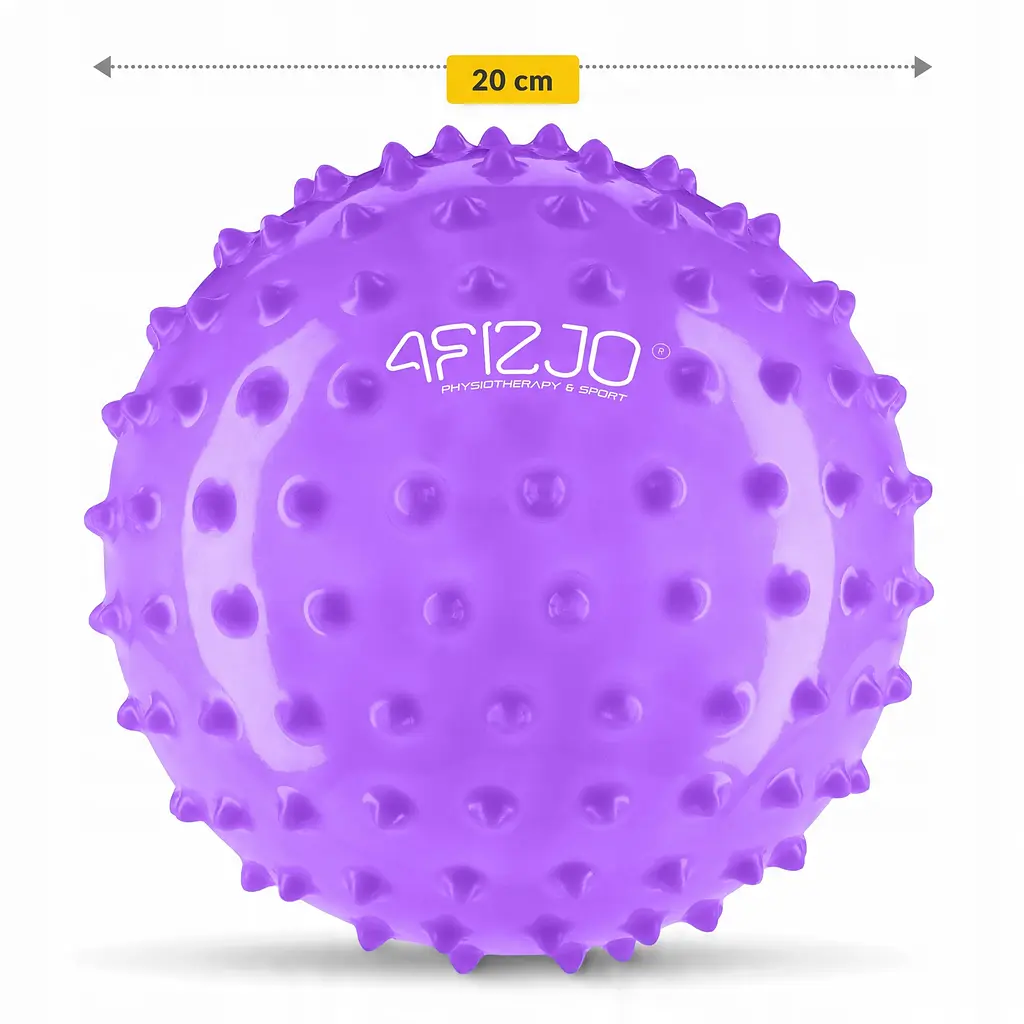 М'яч для пілатесу, йоги, реабілітації 4FIZJO 20 см (масажний) Violet (P-5905973406086) - фото 5