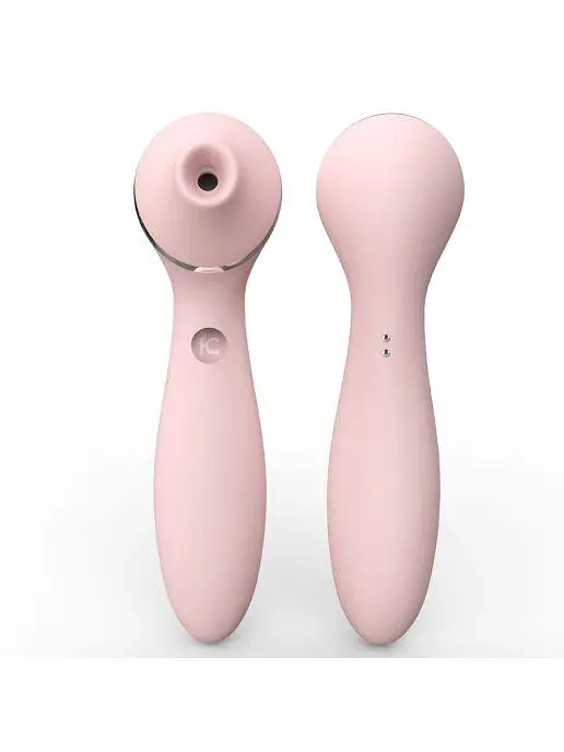 Вибратор KisToy Polly Plus Вакуумный, 16.8х3.5 см розовый - фото 4