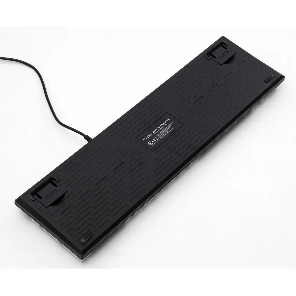 Клавіатура Vinga KBGM-095 LED Orange Switch USB White/Black (KBGM-095Y White/Black) - фото 7