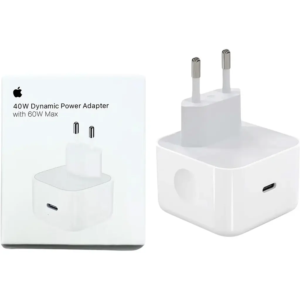 Мережевий зарядний пристрій Apple 40W Dynamic Power Adapter with 60W Max (MGKV4) [166378] - фото 4