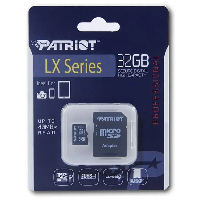 Карта пам'яті Patriot MicroSDHC 32GB UHS-I Class 10 LX + SD-adapter (PSF32GMCSDHC10) - фото 2