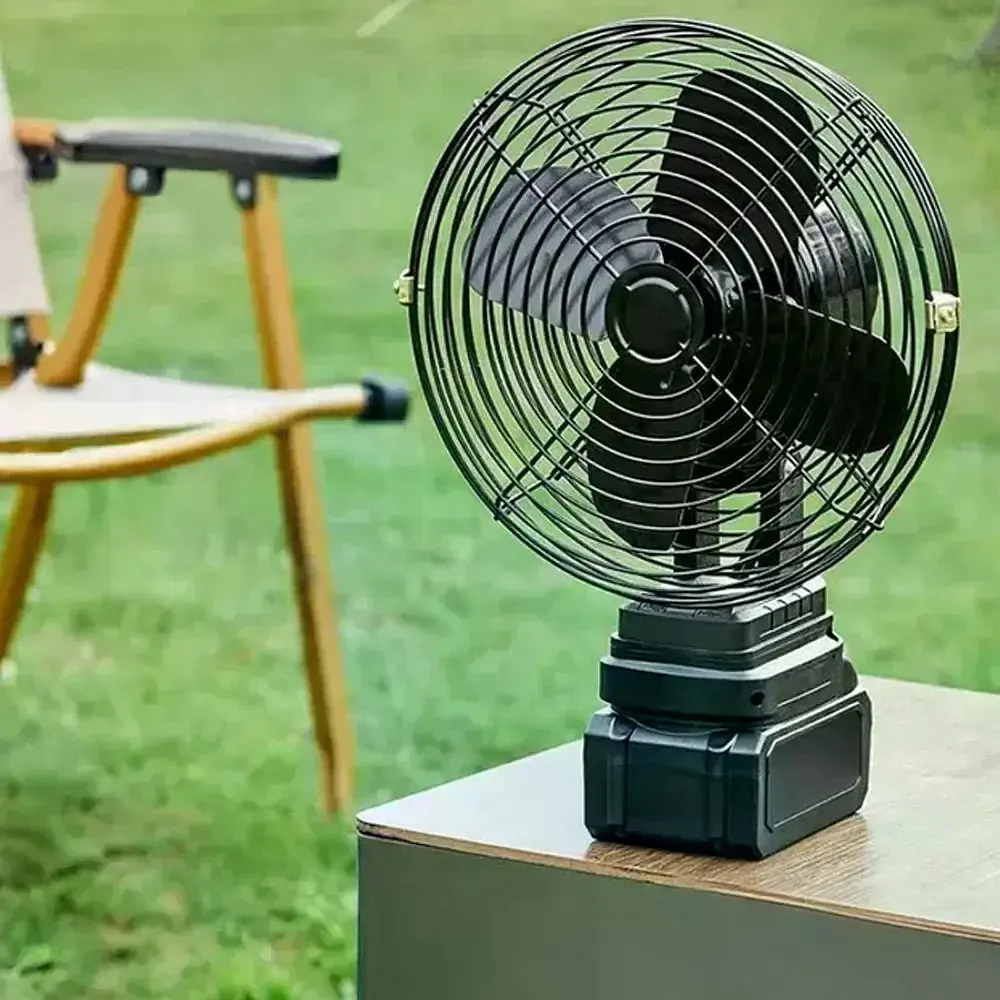 Акумуляторний вентилятор Lithium Electric Fan 48V чорний - фото 3