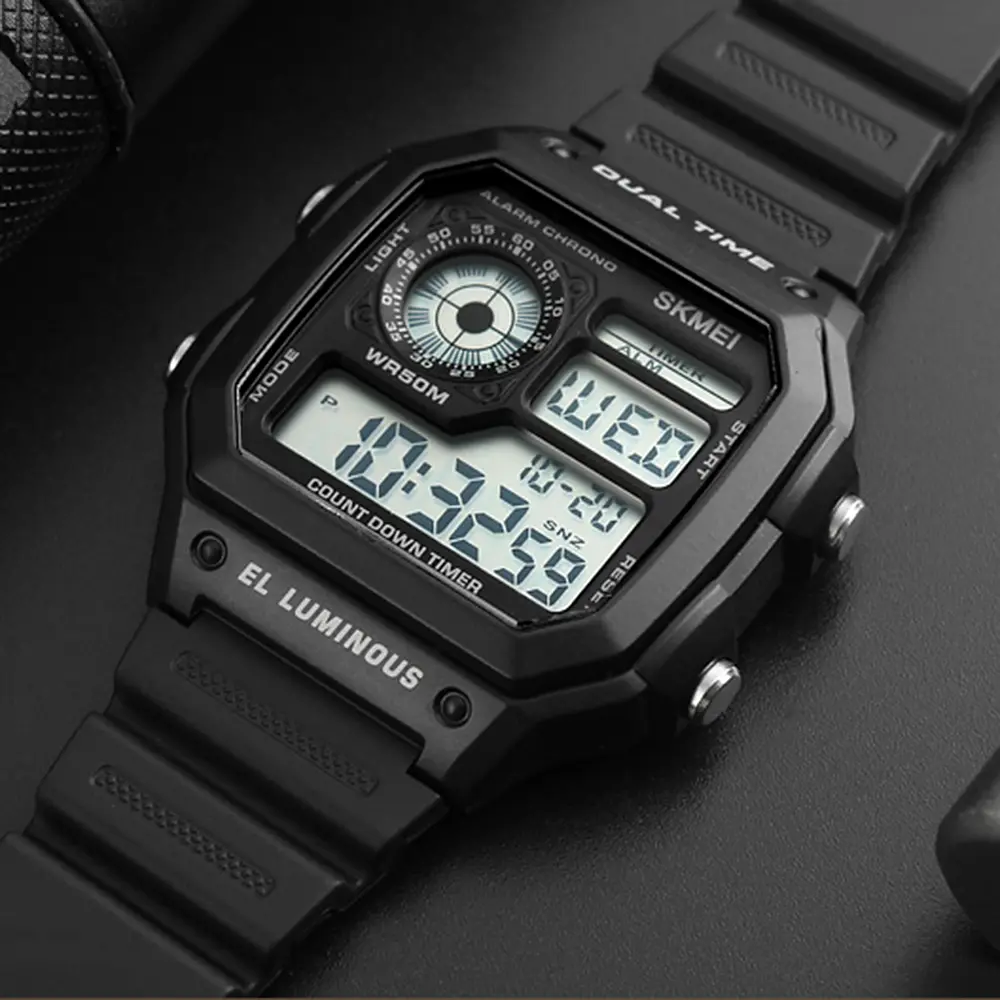 Наручные часы мужские 1299BK Black Skmei acs0030816 - фото 3