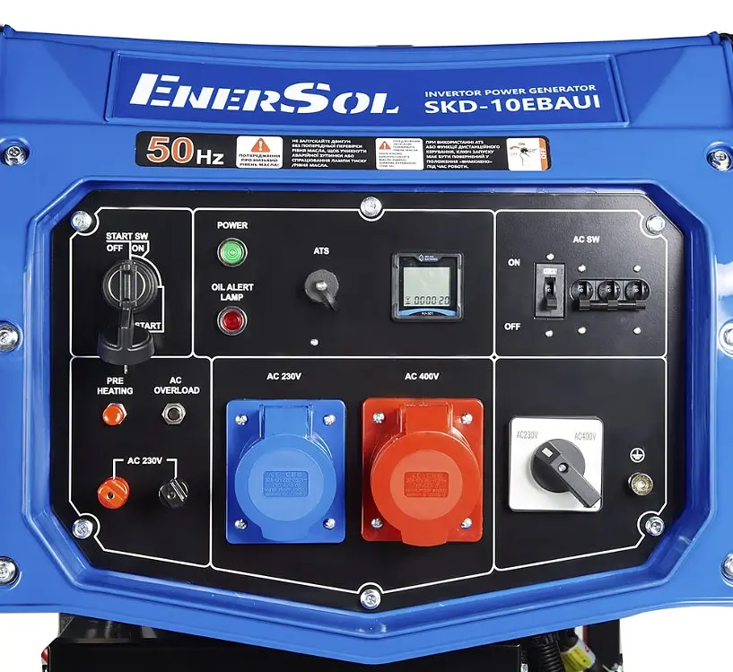 Инверторный дизельный генератор EnerSol 9.5/10 кВт SKD-10EBAUI - фото 6