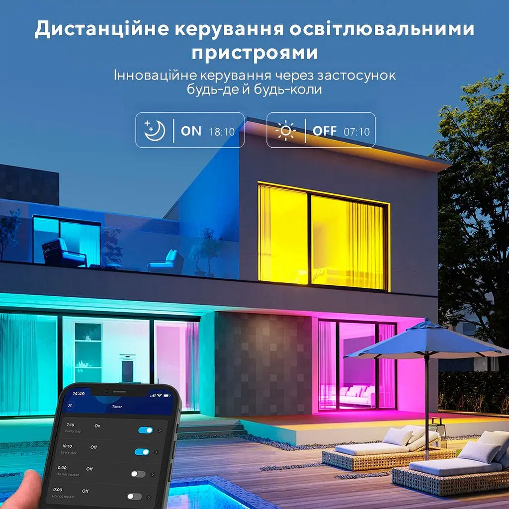 Лампа розумна Govee H6004 E27 9W 800Lm 2700K-6400K RGB WI-FI/Bluetooth біла (H6004CC1) - фото 6