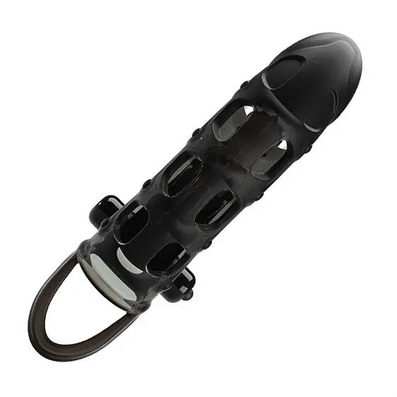 Насадка на член - Pretty Love Cuper Vibrating Penis Sleeve Black - фото 4