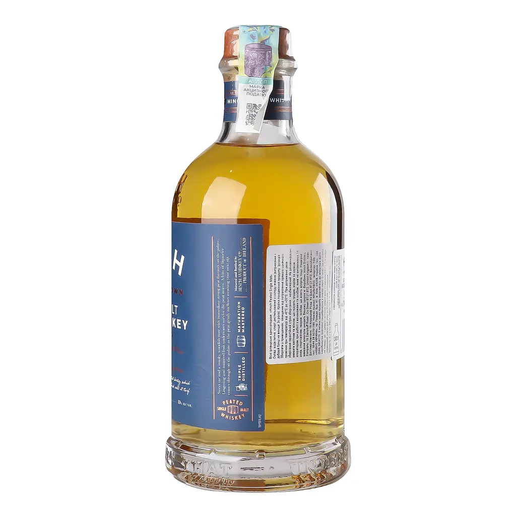 Віскі Hinch Peated Single Malt Irish Whiskey 43% 0.7 л - фото 5