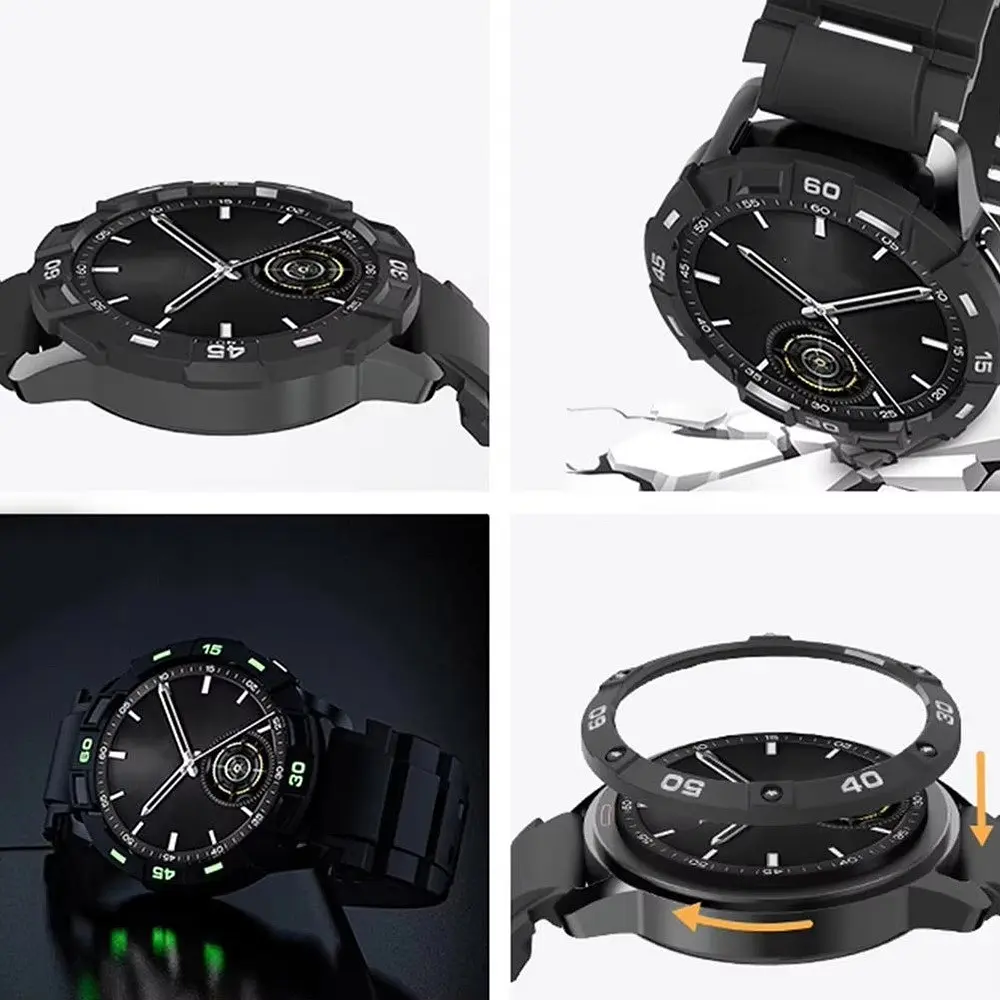 Безель Sikai для смарт-часов Xiaomi Watch S3 Black-white - фото 5