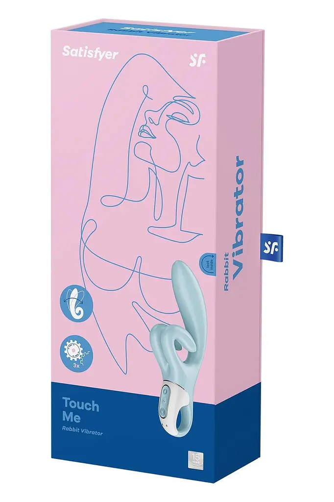 Вібратор-кролик Satisfyer Touch Me 20 см блакитний - фото 12