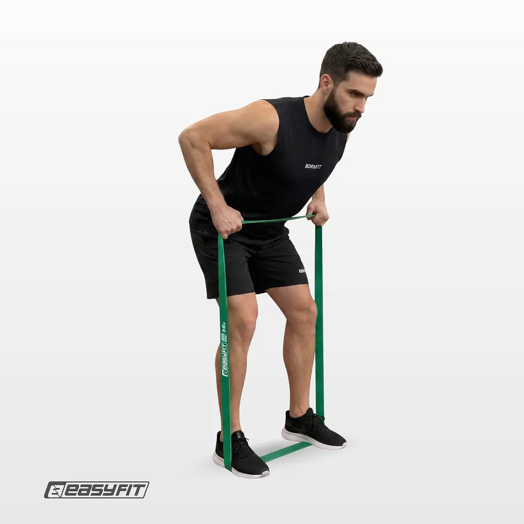 Гумова петля EasyFit 19-65 кг Зелена - фото 7