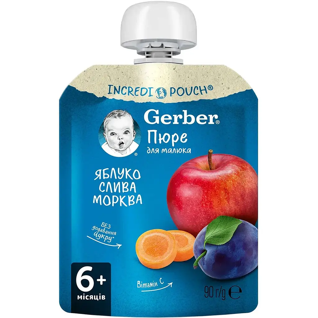 Набір фруктових пюре Gerber Pouch (10 шт. х 90 г) - фото 2