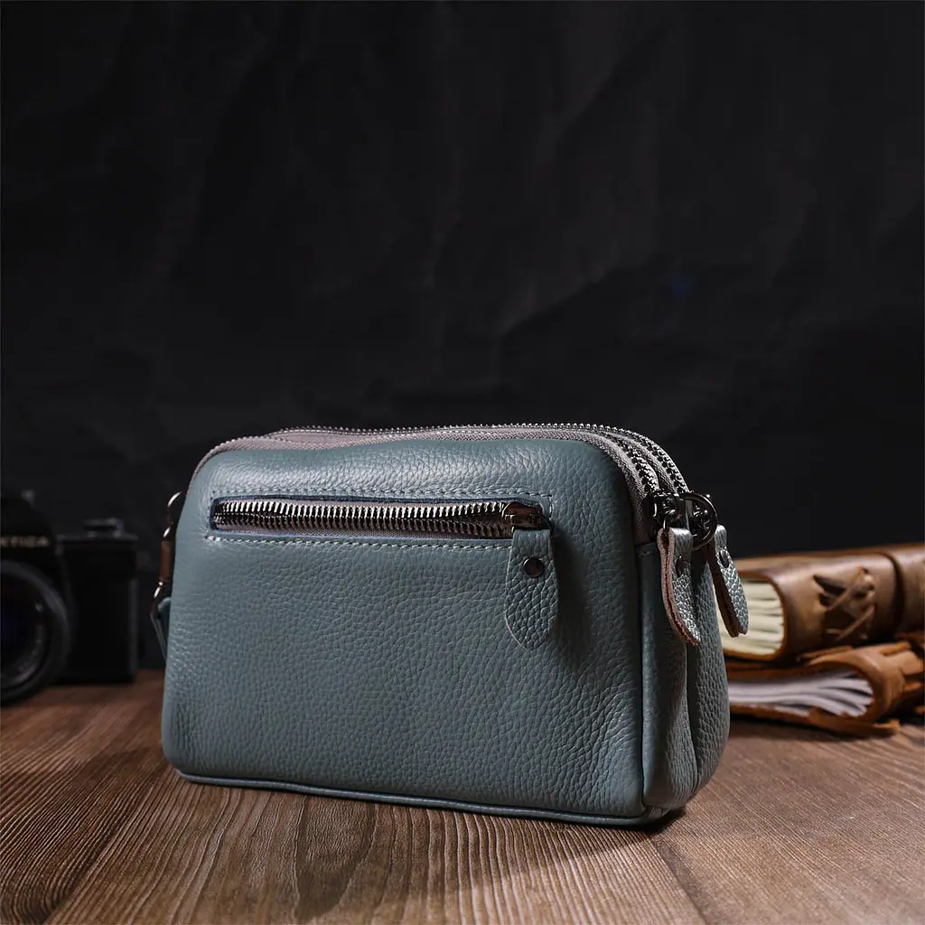 Жіночий шкіряний клатч Vintage 19х12х7 см sum0022687 - фото 8