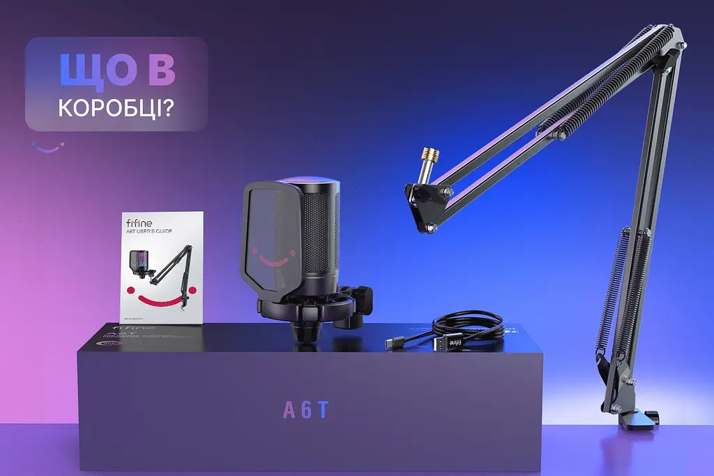 Мікрофон Fifine USB (A6T) - фото 10