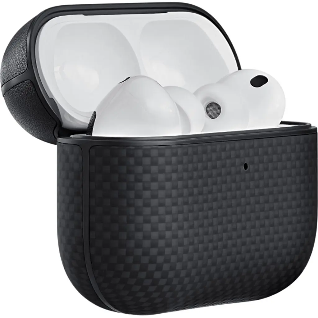 Чохол Pitaka Aramid Fiber Magnetic Case для Apple AirPods Pro 3 Black/Gray (APM2501) [170967] - фото 3
