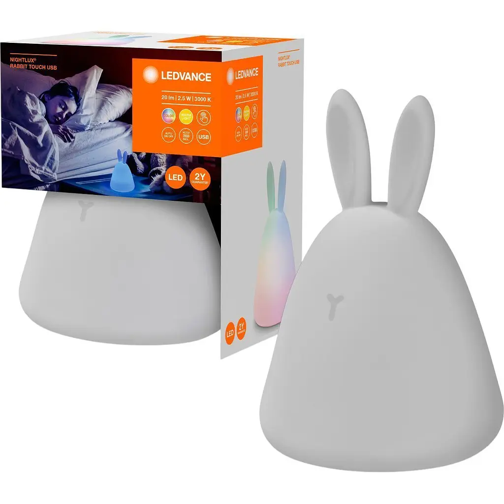 Нічний світильник Ledvance Nightlux Touch Rabbit White (4058075602113) [152284] - фото 3