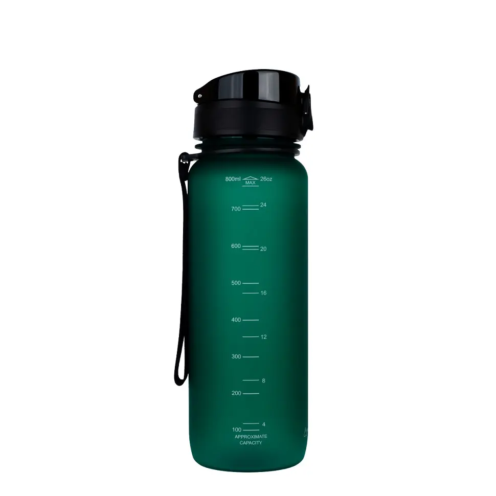 Пляшка для води UZSPACE 3053(Dark-Green) 800 мл, темно-зелена - фото 2