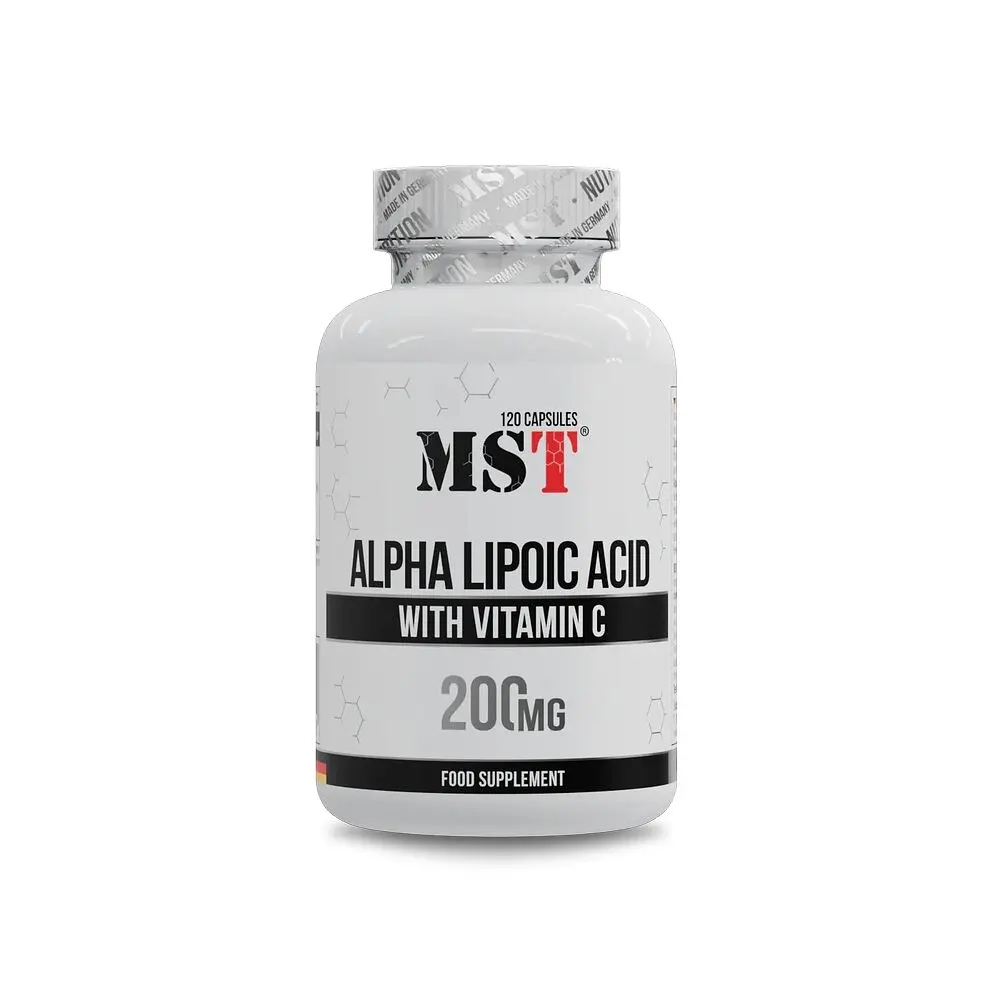 Альфа-ліпоєва кислота MST Nutrition Alpha Lipoic Acid, 120 капсул з вітаміном С
