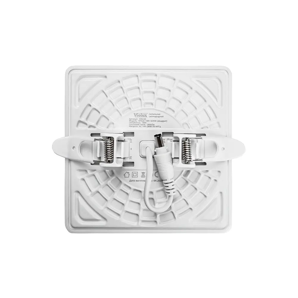 Світильник LED даунлайт Violux SPACE 18W 4200K квадрат IP20 ( 100230 ) - фото 3
