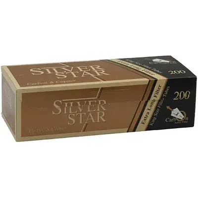 Гильзы для сигарет Silver Star X-Long Carbon&Сopper 24 мм 200 шт. - фото 3