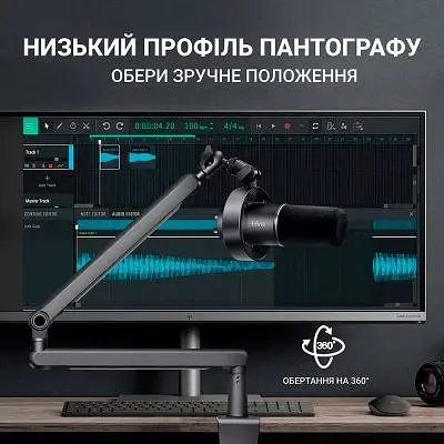 Мікрофон Fifine (T688) USB/XLR Black (T688) - фото 10