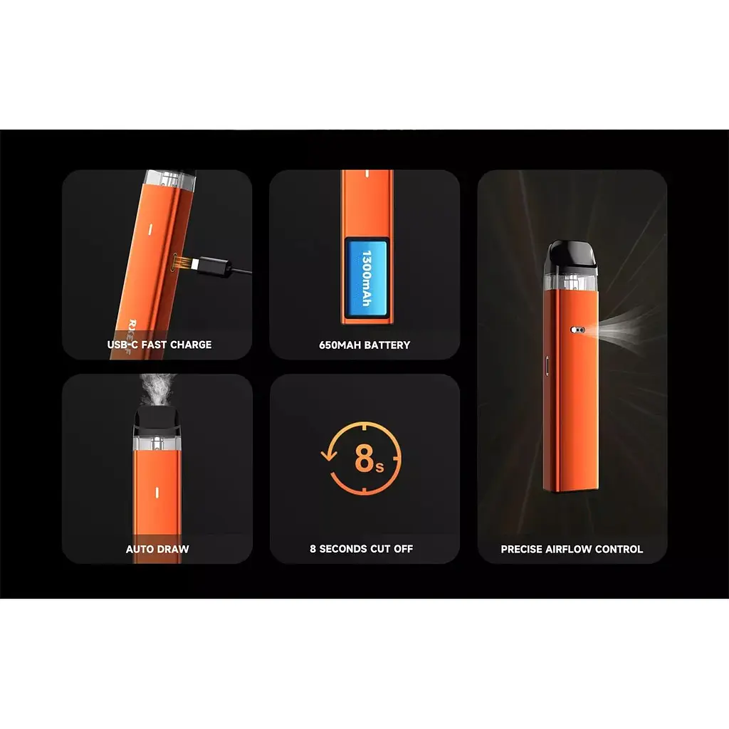 Набор RXELF POD-система XMate C Pod 650mAh 2ml електронна сигарета Kit Icy Silver (18563) - фото 2