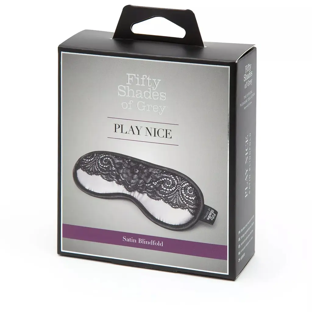 Маска на очі Fifty Shades Of Grey Play Nice Satin & Lace Blindfo - фото 2