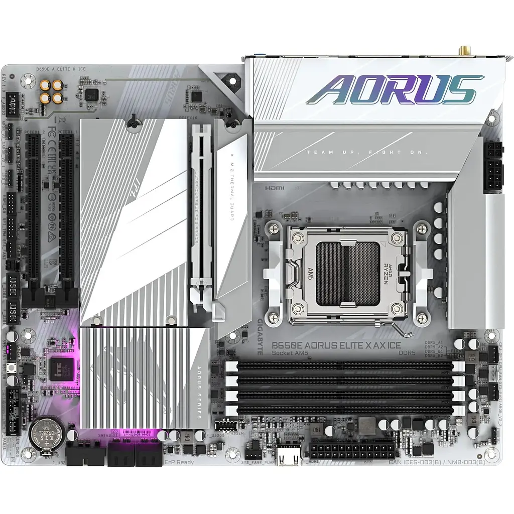 Материнська плата Gigabyte B650E Aorus Elite X AX Ice Socket AM5 - фото 5