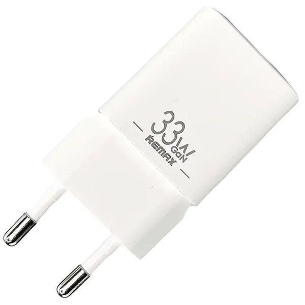 Швидка GaN зарядка 33W Remax RP-U26 PD+QC 1xType-c 1xUSB Білий - фото 10