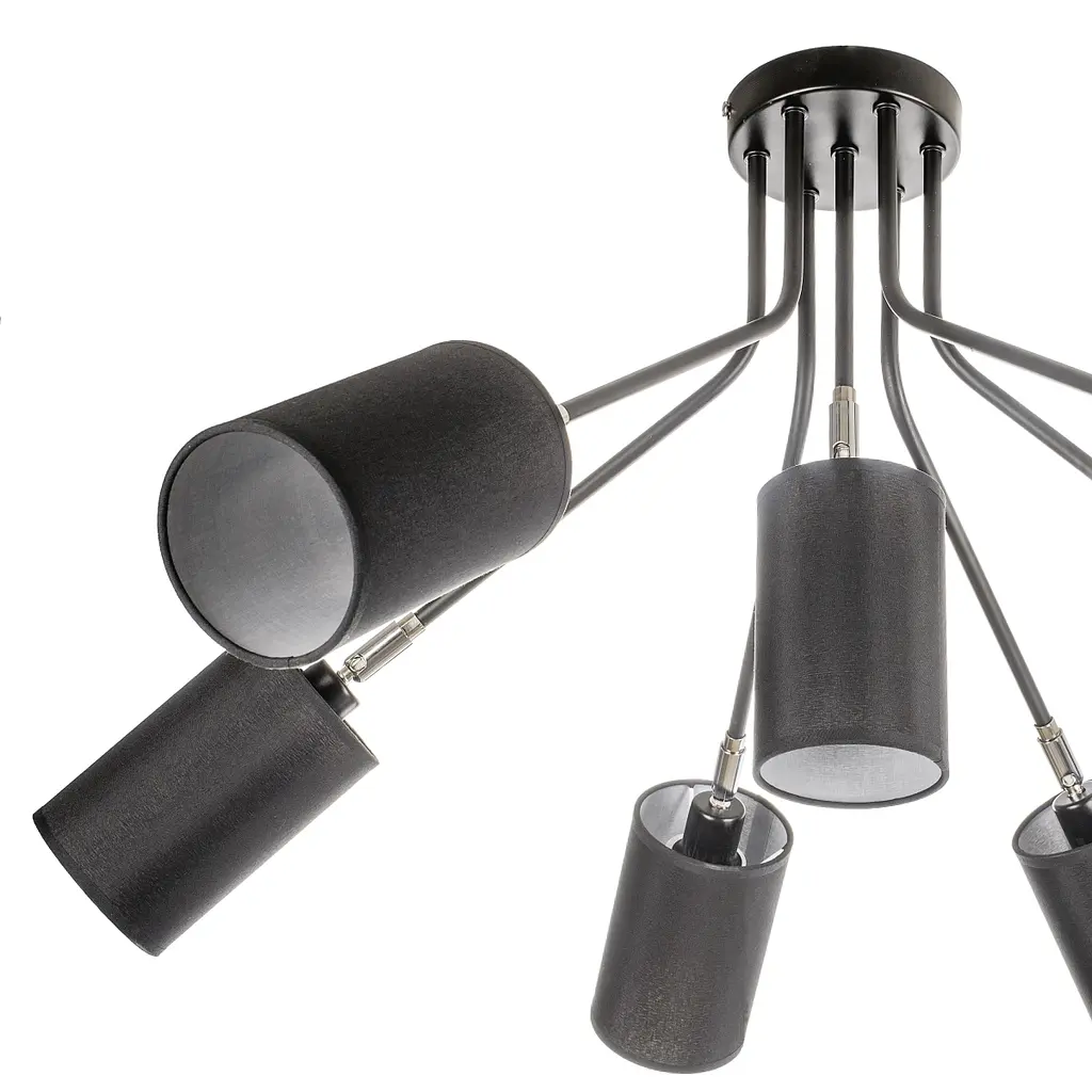 Люстра Brille потолочная современная E14 40W BK (BL-549S/7) - фото 2