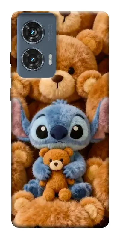TPU чохол Demsky Stitch teddy bears для Motorola Edge 50 Fusion
