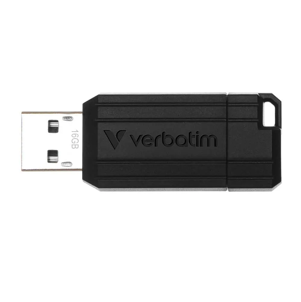Флеш-накопичувач Verbatim USB Flash Drive 16Gb PinStripe, Black (49063) - фото 2