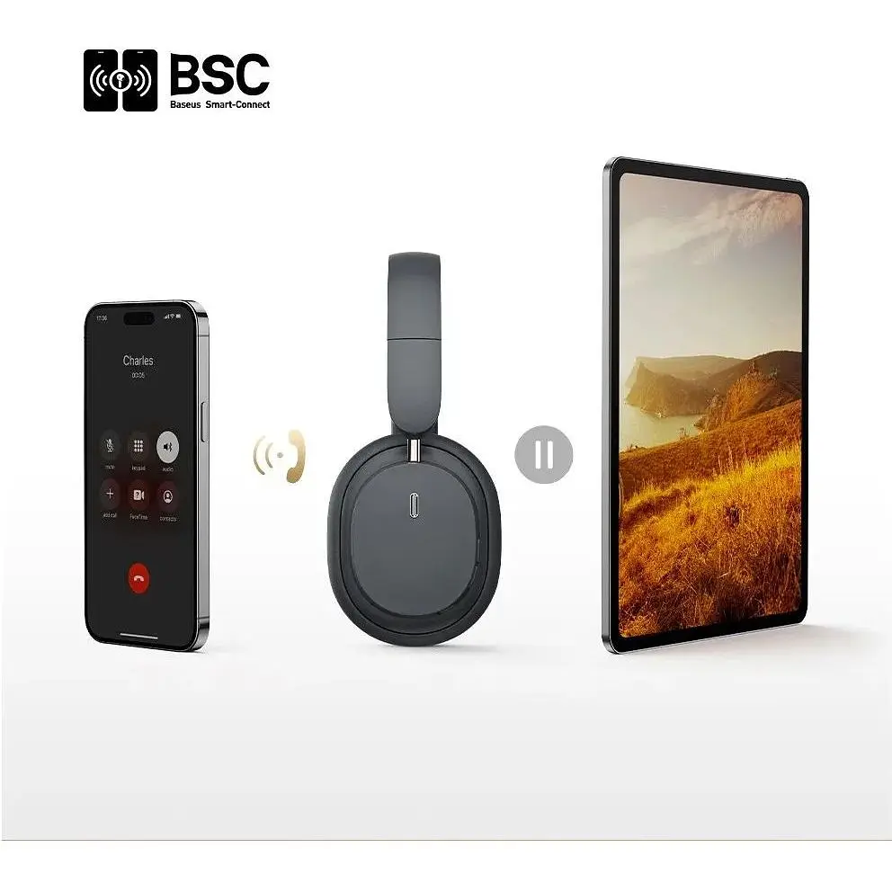 Наушники Baseus Bowie D05 полноразмерные беспроводные до 70 часов - фото 6