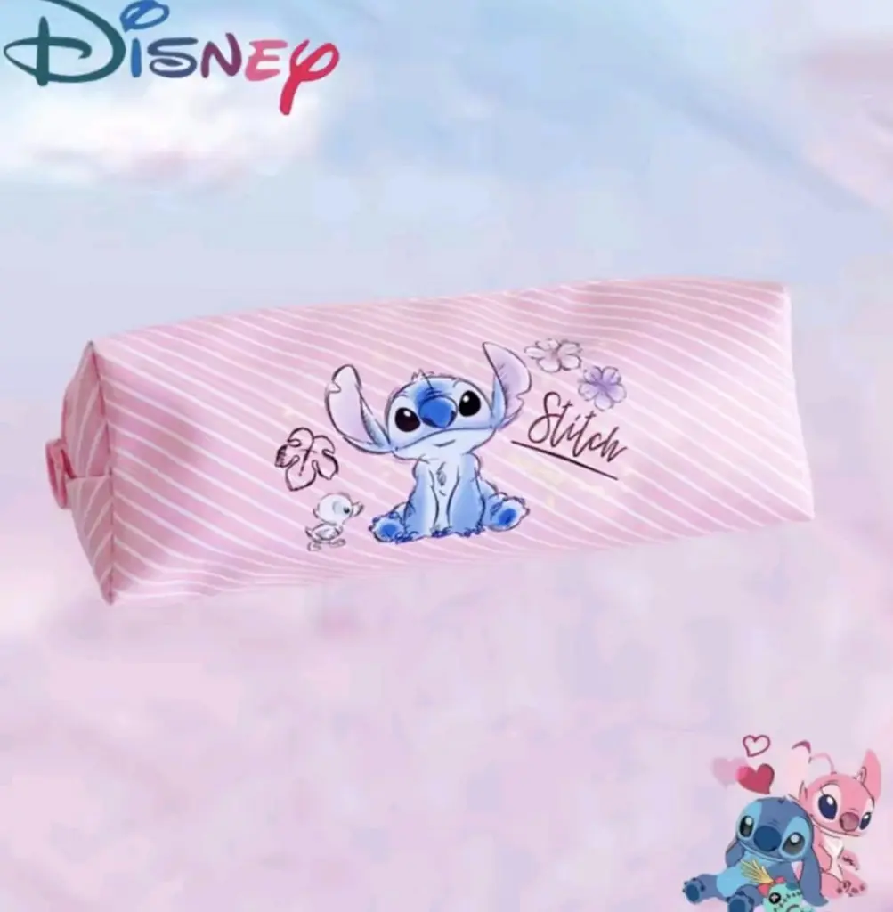 Пенал косметичка шкільний рожевий Stitch Стіч  - фото 2