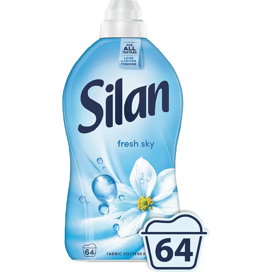Набір: кондиціонер для білизни Silan  Sensitive 1408 мл + кондиціонер для білизни Silan Небесна свіжість 1408 мл - фото 3