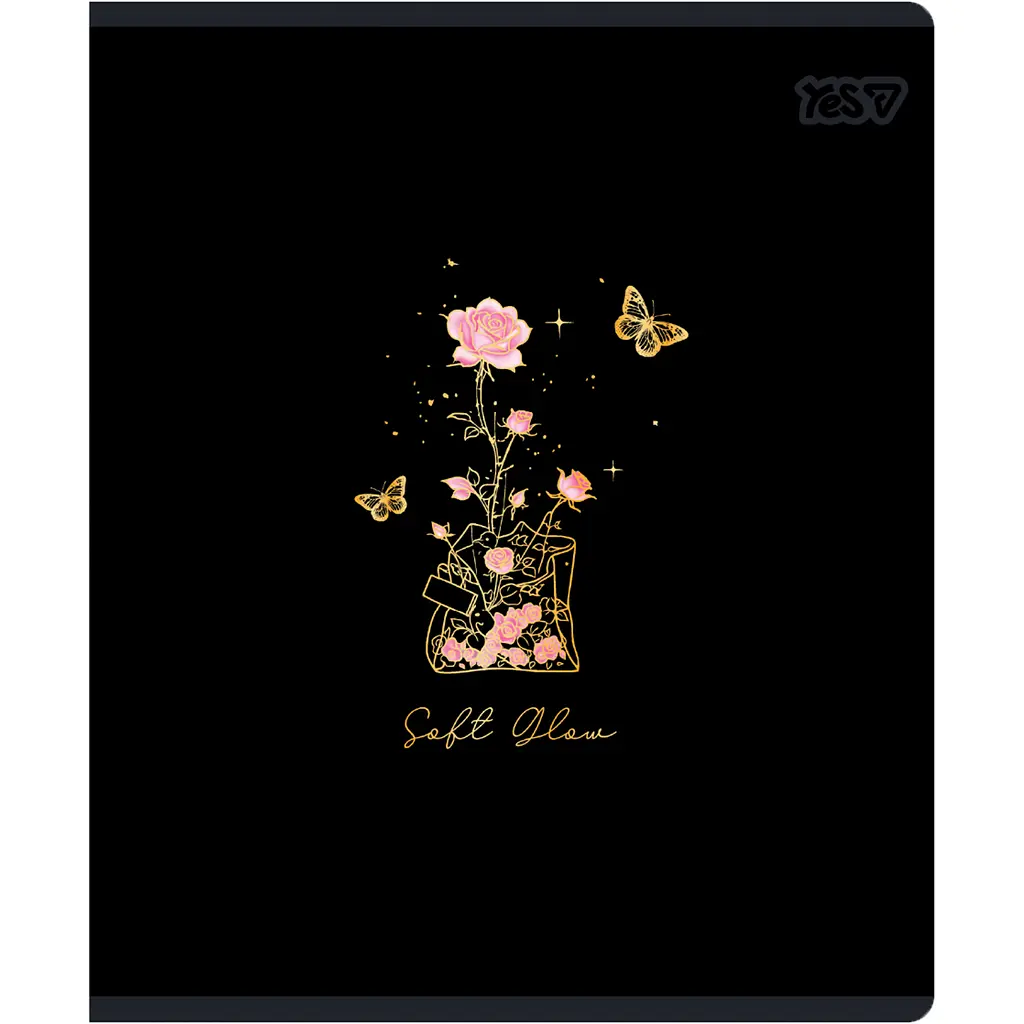 Зошит учнівський Yes Soft glow А5 24 аркушів клітинка 10 шт. (768568) - фото 3