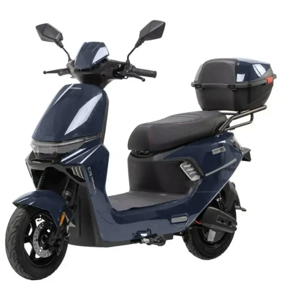 Электроскутер Двухместный Crosser CR15 (2500W, 72V/24Ah) Синий Кофр-багажник - фото 2