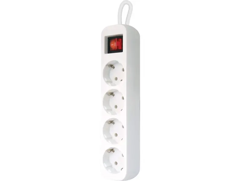 Удлинитель Defender S418 1.8 m 4 розеток switch white (99237) - фото 2