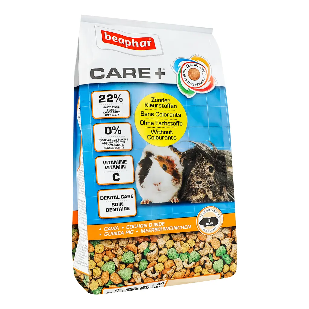 Полноценный корм Beaphar Care+ Guinea Pig супер-премиум класса для морских свинок 250 г (18420) - фото 3
